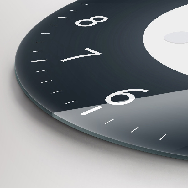 Reloj de cristal redondo Luna llena