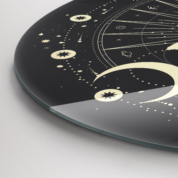 Reloj de pared redondo Lunas y Soles