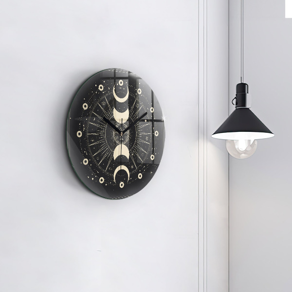Reloj de pared redondo Lunas y Soles