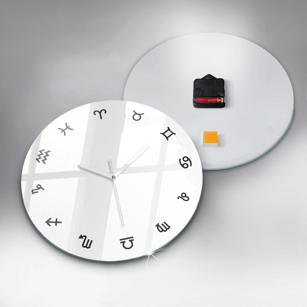 Reloj de pared redondo Zodíaco minimalista