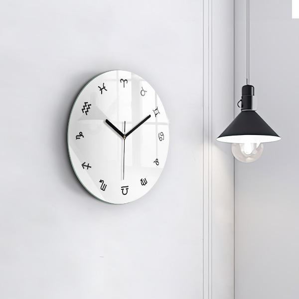 Reloj de pared redondo Zodíaco minimalista
