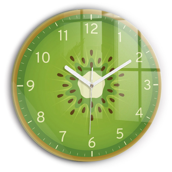 Reloj de cristal redondo Kiwi