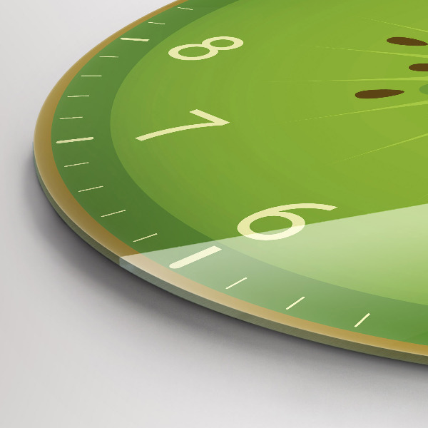 Reloj de cristal redondo Kiwi