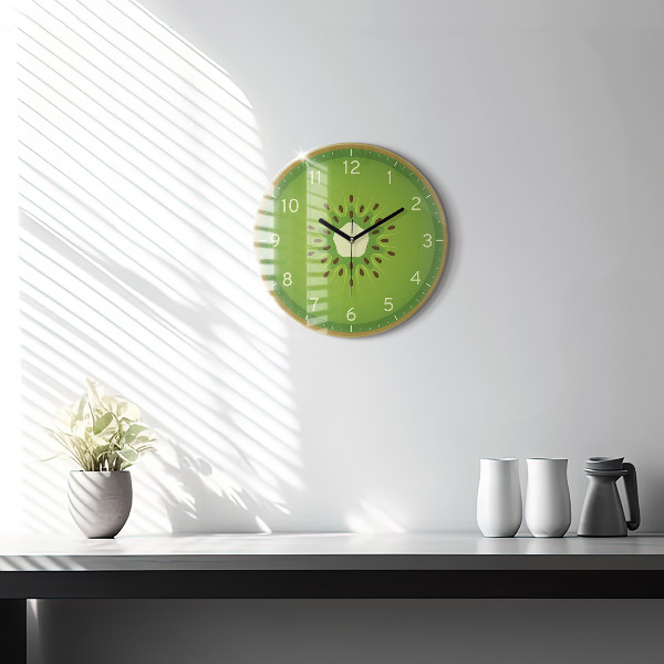 Reloj de cristal redondo Kiwi