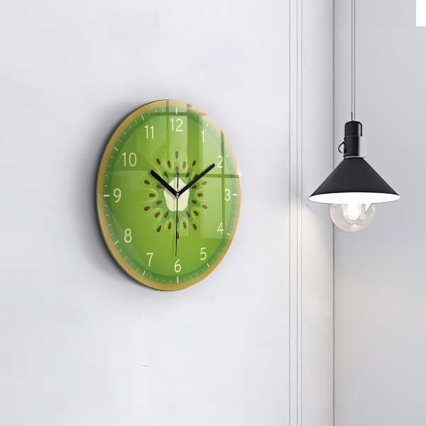Reloj de cristal redondo Kiwi