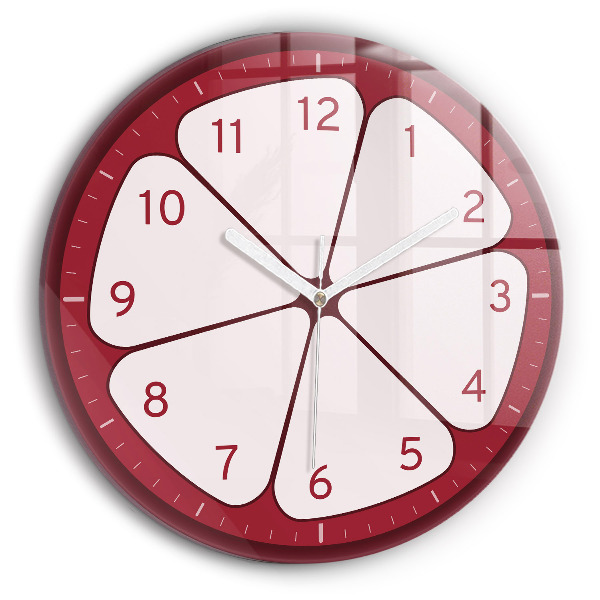 Reloj redondo pared Fruta en rodajas