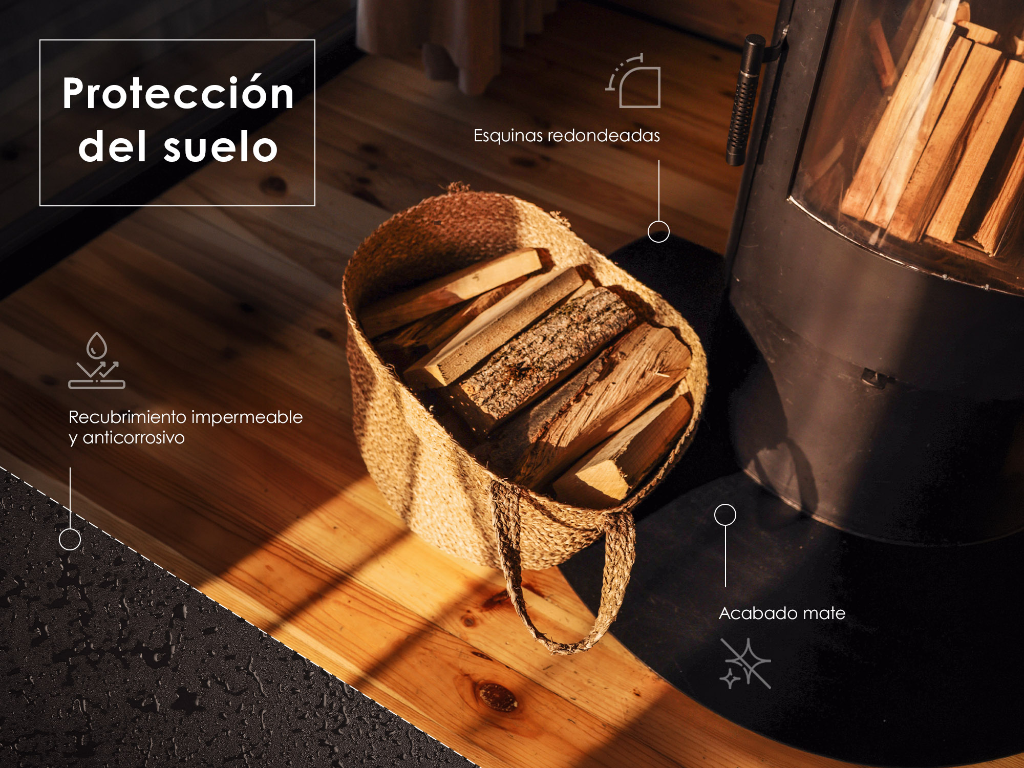 Protecci&oacute;n del suelo - infograf&iacute;a del producto